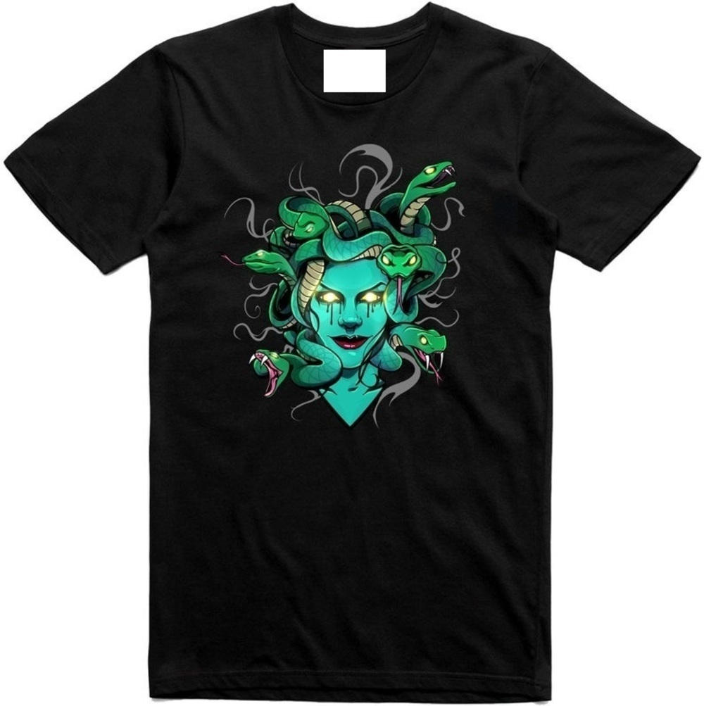Medusa T Shirt Mens Monster Gorgon Snake Shirt